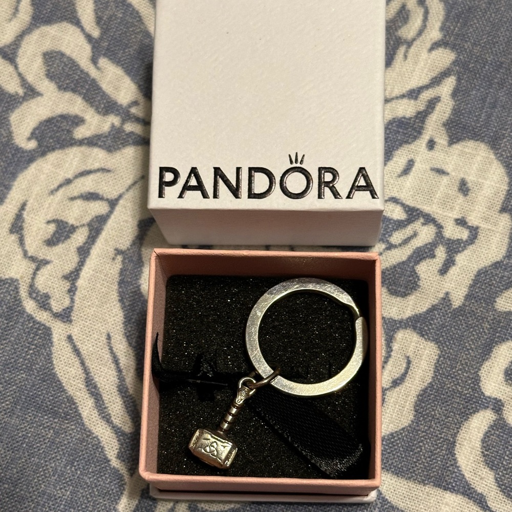 Pandora Silver Thor’s Hammer Keychain